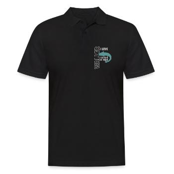 Waller fischen Nachtangeln Angler und Anglerin - Männer Poloshirt - Schwarz - Vorne - Kai (181cm)