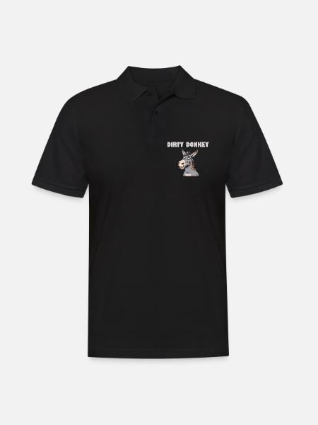 DIRTY DONKEY - Men's Polo Shirt - black