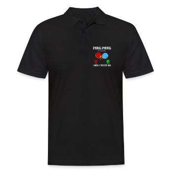 Ping Pong Call: Get Started Now - Men's Polo Shirt - black - Front - Kai (181cm)