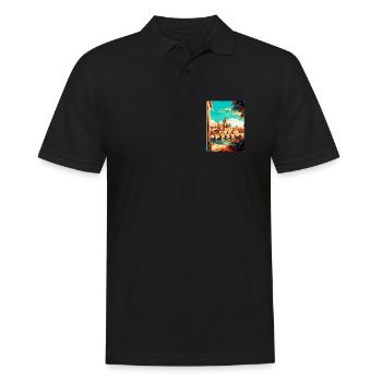 Córdoba Spanien Vintage Reiseplakat WPA Souvenir - Männer Poloshirt - Schwarz - Vorne - Kai (181cm)