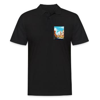 Córdoba Spanien Vintage Reiseplakat WPA Souvenir - Männer Poloshirt - Schwarz - Vorne - Kai (181cm)