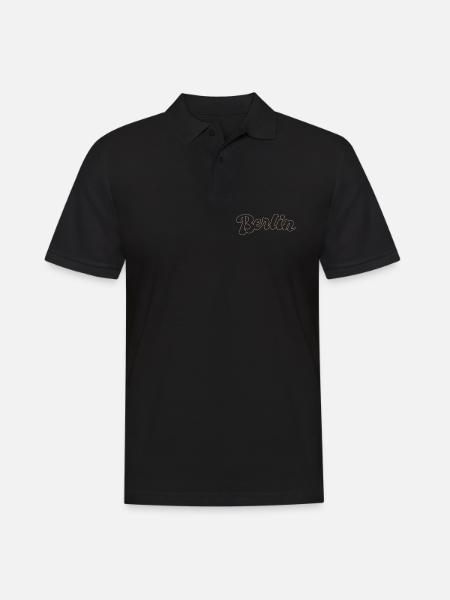 Berlin German Capital lettering - Men's Polo Shirt - black