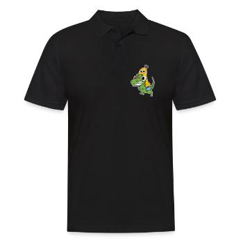 Mauvais dinosaure et jolie banane - Polo Homme - noir - Devant - Kai (181cm)