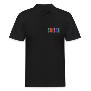 SUISSE. PAYS - Polo Homme - noir - Devant - Kai (181cm)