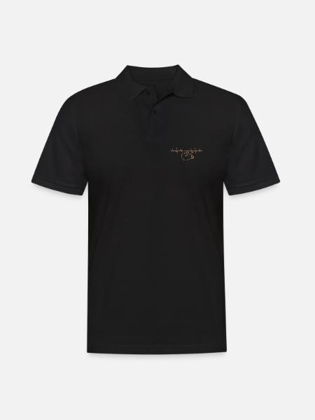 faultier - Männer Poloshirt - Schwarz
