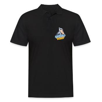 Schuhschnabel – Mein schlechte Laune-Kumpel | Exotischer Vogel - Männer Poloshirt - Schwarz - Vorne - Kai (181cm)