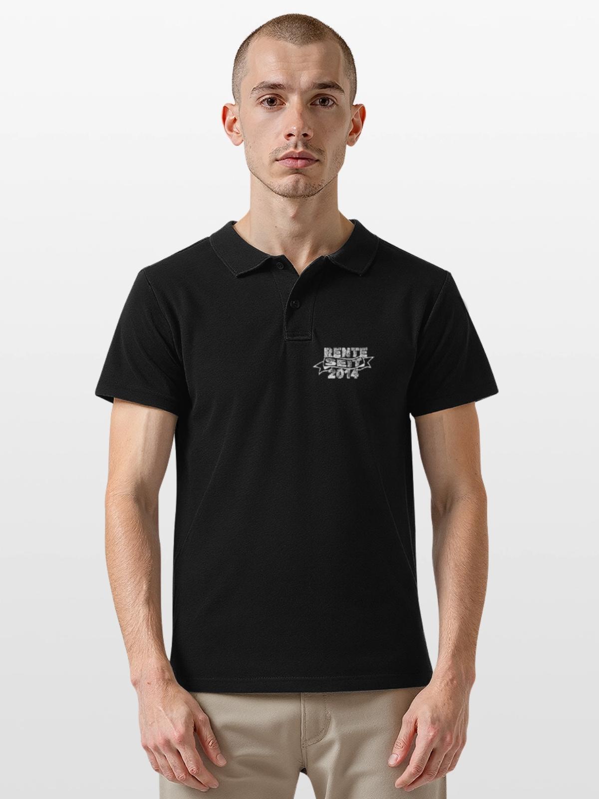 2014 - Männer Poloshirt - Schwarz - Vorne - Kai (181cm)