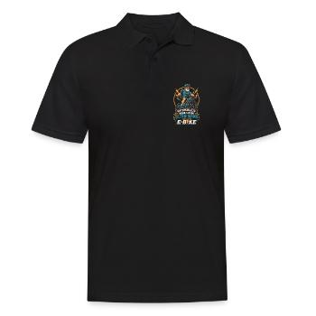 E-Bike Spruch alter Mann Geschenk - Männer Poloshirt - Schwarz - Vorne - Kai (181cm)