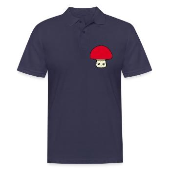 Champignon Kawaii Kawaii Chibi Nourriture Kawaii - Polo Homme - bleu marine - Devant - Kai (181cm)