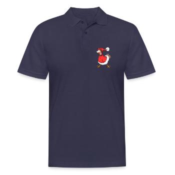 Poulet de Noël - Polo Homme - bleu marine - Devant - Kai (181cm)