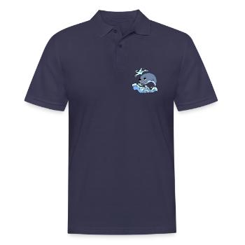 Wal - Männer Poloshirt - Navy - Vorne - Kai (181cm)