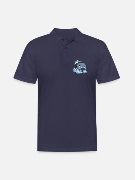whale - Men's Polo Shirt - navy