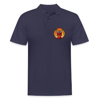 Redbone Coonhound Hunderasse Cartoon Sonnenbrille Strand - Männer Poloshirt - Navy - Vorne - Kai (181cm)