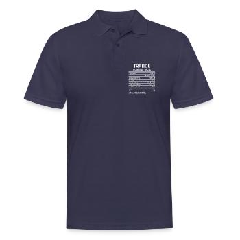 Trance Nutrition Facts - 138 BPM - Männer Poloshirt - Navy - Vorne - Kai (181cm)