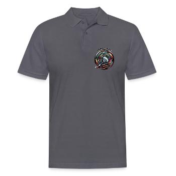 Born to Play Badminton - Männer Poloshirt - Anthrazit - Vorne - Nico (186cm)