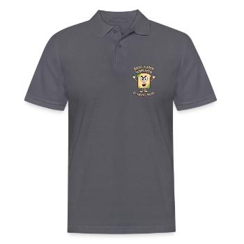 Brot kann schimmeln Du kannst nichts - Männer Poloshirt - Anthrazit - Vorne - Nico (186cm)