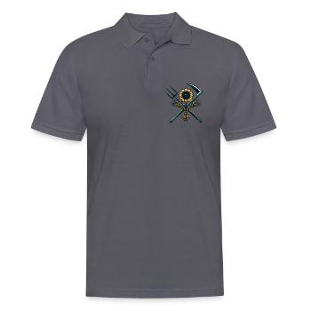 Agriculture Logo - Men's Polo Shirt - charcoal grey - Front - Nico (186cm)