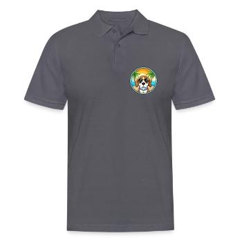 Kerry Beagle Hunderasse Cartoon Sonnenbrille Strand - Männer Poloshirt - Anthrazit - Vorne - Nico (186cm)