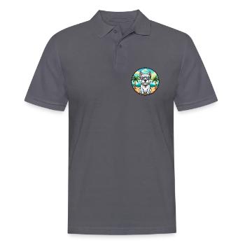 Dogue Argentino Chien Race Dessin Animé Lunettes De Soleil Plage - Polo Homme - charbon - Devant - Nico (186cm)