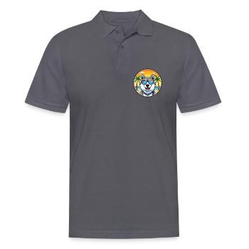Seppala Sibirische Schlittenhunderasse Cartoon Sonnenbrille - Männer Poloshirt - Anthrazit - Vorne - Nico (186cm)