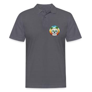 Coton De Tulear Hunderasse Cartoon Sonnenbrille Strand - Männer Poloshirt - Anthrazit - Vorne - Nico (186cm)