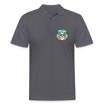 Lunettes de soleil de plage de race de chat angora turc - Polo Homme - charbon - Devant - Nico (186cm)