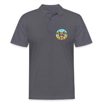 Ocicat Breed Cartoon Sonnenbrille Strand - Männer Poloshirt - Anthrazit - Vorne - Nico (186cm)