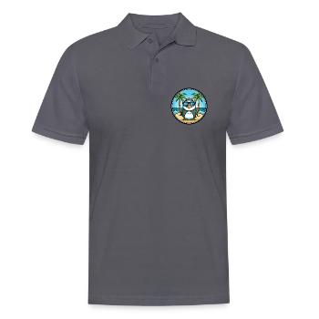 Pinguin Lustige Cartoon Sommer Strand Sonnenbrille Cool - Männer Poloshirt - Anthrazit - Vorne - Nico (186cm)