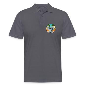 Lunettes de soleil de plage d’été de dessin animé drôle d’éléphant - Polo Homme - charbon - Devant - Nico (186cm)