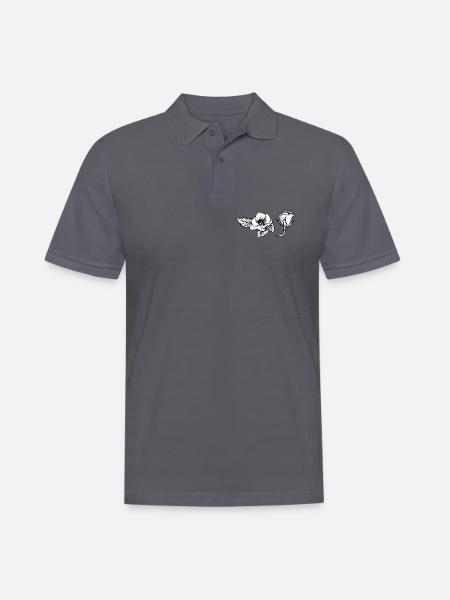 Pensée - Polo Homme - charbon