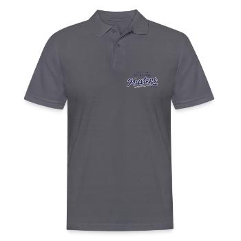 Pittsburgh Masters Script Logo - Männer Poloshirt - Anthrazit - Vorne - Nico (186cm)