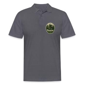 Förster im Dienst Kostüm Wald Verkleidung Fasching - Männer Poloshirt - Anthrazit - Vorne - Nico (186cm)