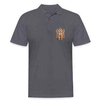 Erdmaennchen - Männer Poloshirt - Anthrazit - Vorne - Nico (186cm)