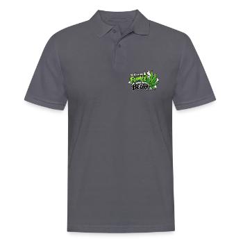 Ohne Gras gibt es keinen Rauch Cannabis Pop Art - Männer Poloshirt - Anthrazit - Vorne - Nico (186cm)