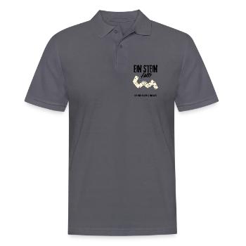 Domino Effekt Dominosteine Spiel Strategie Retro - Männer Poloshirt - Anthrazit - Vorne - Nico (186cm)
