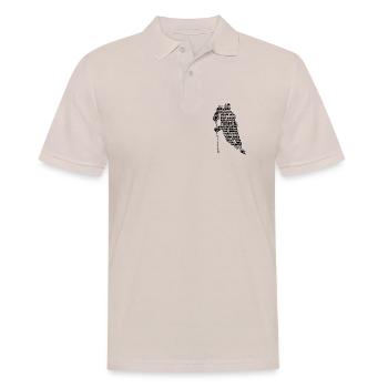Sprache der Hockey (Schwarz) - Männer Poloshirt - Beige - Vorne - Nico (186cm)