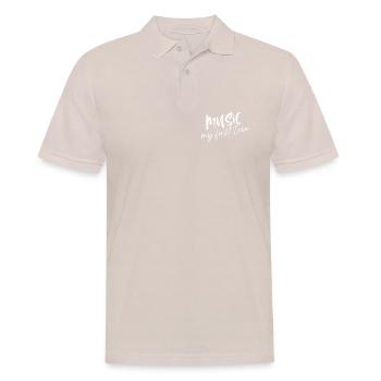 Musique - Mon premier amour - Polo Homme - beige - Devant - Nico (186cm)