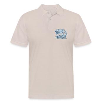 Küstengedeck – Fischbrötchen und Softeis - Männer Poloshirt - Beige - Vorne - Nico (186cm)