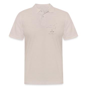 Sternzeichen Löwe – echte Sternkarte - Männer Poloshirt - Beige - Vorne - Nico (186cm)