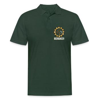 Beergineer Brau-Gear Emblem - Männer Poloshirt - Tannengrün - Vorne - Nico (186cm)