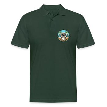 Otter Lustige Cartoon Sommer Strand Sonnenbrille Cool - Männer Poloshirt - Tannengrün - Vorne - Nico (186cm)