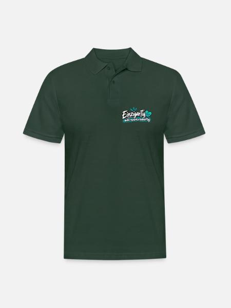 Einzigartig: Nicht Reparaturbedürftig - Männer Poloshirt - Tannengrün