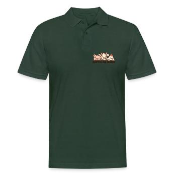 Animals Are Friends Farm Animals - Männer Poloshirt - Tannengrün - Vorne - Nico (186cm)