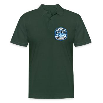 Bayern_Herz_Wappen - Männer Poloshirt - Tannengrün - Vorne - Nico (186cm)