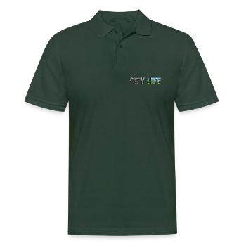Stadtleben verschmutzt zu Green City - Männer Poloshirt - Tannengrün - Vorne - Nico (186cm)