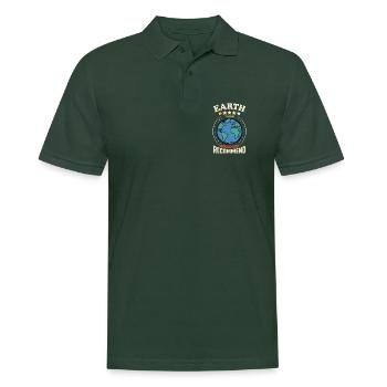 Erde 1 Stern – Nicht Empfohlen - Männer Poloshirt - Tannengrün - Vorne - Nico (186cm)