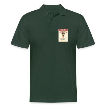 Hüte dich gegen Deutsche Schäferhund-Mama Lustige Hunde-Mama Geschenk - Männer Poloshirt - Tannengrün - Vorne - Nico (186cm)