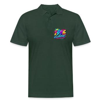 1996 Classic Retro Neon - Männer Poloshirt - Tannengrün - Vorne - Nico (186cm)