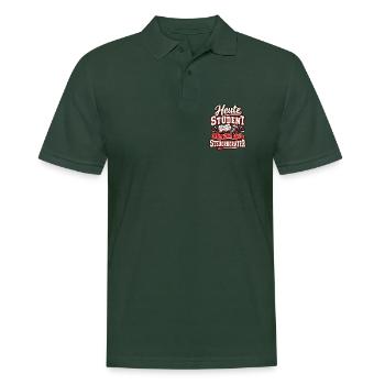 Heute Student, morgen dein Steuerberater - Männer Poloshirt - Tannengrün - Vorne - Nico (186cm)
