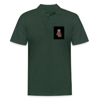 Take the Next Step – Retro Sneaker Poster - Männer Poloshirt - Tannengrün - Vorne - Nico (186cm)